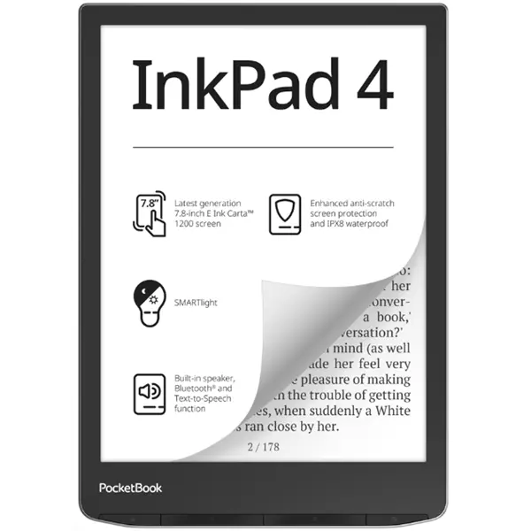 POCKETBOOK e-Reader PB743G INKPad4 Ezüst