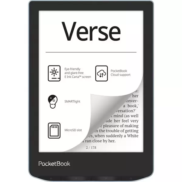 POCKETBOOK e-Reader - PB629 VERSE Bright Blue