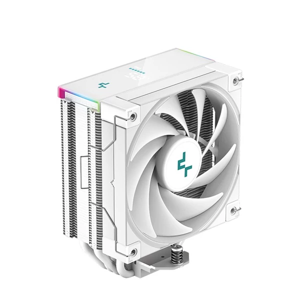 DeepCool Aktív CPU hűtő - AK400 Digital WH (28 dB; max, 117,21 m3/h; 4pin csatlakozó, 4 db heatpipe, 12cm, PWM, fehér)