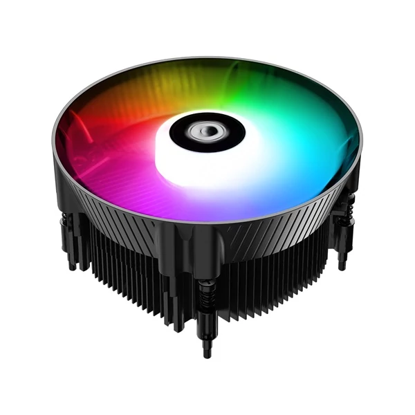 ID-Cooling Aktív CPU hűtő - DK-07i RAINBOW (25,6dB; max. 104,48 m3/h; 3pin csatlakozó, 12cm, LED)