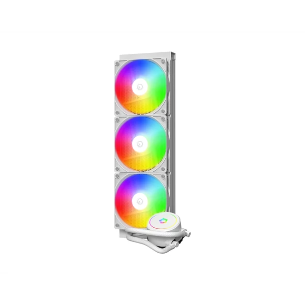 ID-Cooling CPU vízhűtő - FX360 ARGB WHITE (35,2dB; max. 129,39 m3/h; 3x12cm, A-RGB LED, fehér)