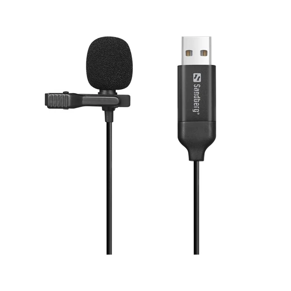 Sandberg Streamer USB Csipeszes Mikrofon