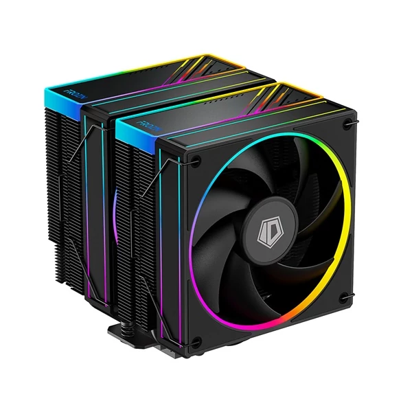 ID-Cooling Aktív CPU hűtő - FROZN A620 ARGB (29,9dB; max 132,52 m3/h; 4Pin csatlakozó, 6 db heatpipe, 2x12cm, PWM)