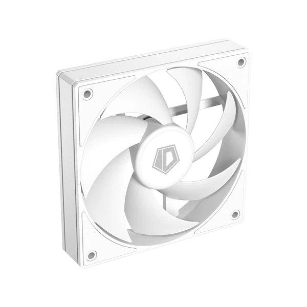 ID-Cooling Cooler 12cm - AF-125-W (29,85dB, max. 132,94 m3/h, 4pin, PWM, 12cm, ARGB LED, fehér)