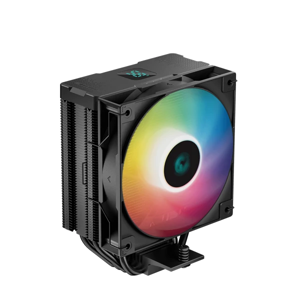 DeepCool Aktív CPU hűtő - AG400 DIGITAL ARGB (31,6 dB; max, 128,93 m3/h; 4pin csatlakozó, 4 db heatpipe, 12cm, PWM, A-RGB)