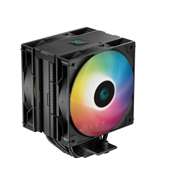DeepCool Aktív CPU hűtő - AG400 DIGITAL PLUS (31,6 dB; max, 134,03 m3/h; 4pin csatlakozó, 4 db heatpipe, 12cm, PWM)