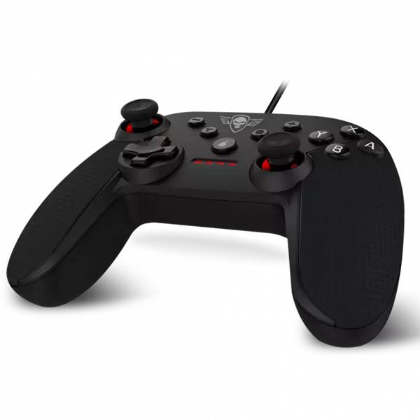 Spirit of Gamer Gamepad - PGS Switch Controller (USB, 2,5m kábel, Switch kompatibilis, fekete-piros)