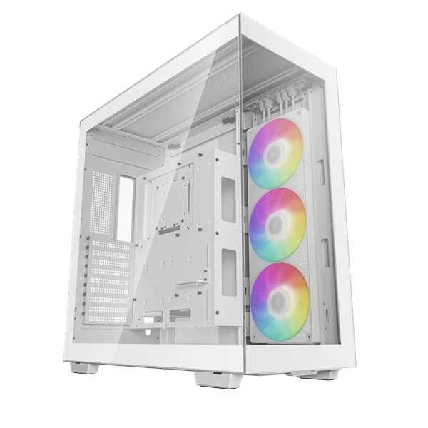 DeepCool Számítógépház - CH780 WH (fehér, ablakos, 3x140mm ventilátor, Mini-ITX / Mico-ATX / ATX / E-ATX, 4xUSB3.0)