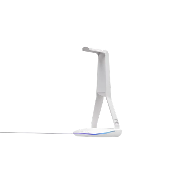 The G-Lab Fejhallgató állvány - K STAND HYDROGEN W (fehér, 2xUSB3.0, 1xUSB-C, műanyag, RGB)