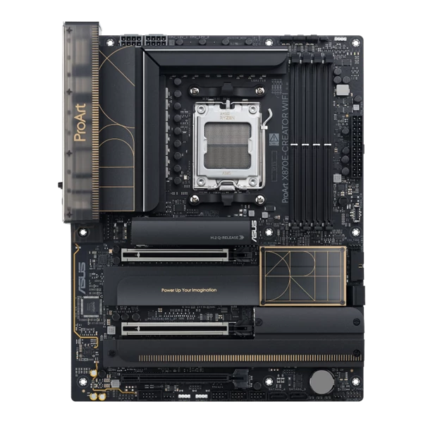 Asus Alaplap - AMD PROART X870E-CREATOR WIFI AM5 (X870, ATX, 4xDDR5 8000+MHz, 4xSATA3, 4x M.2, HDMI+USB4)