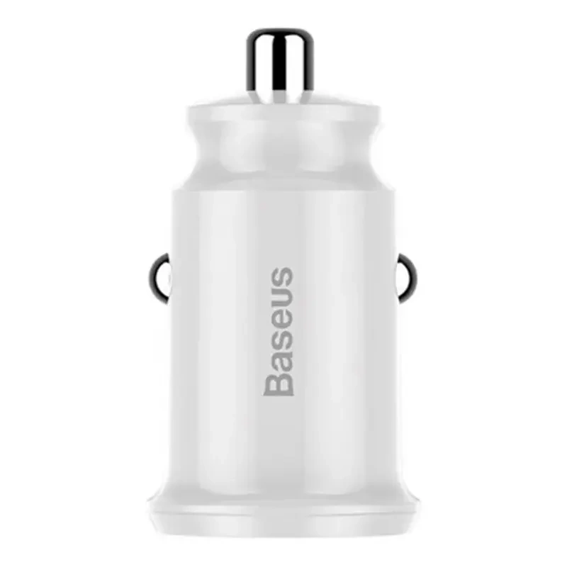 Baseus Grain autós töltő 2x USB 5V 3.1A (fehér)