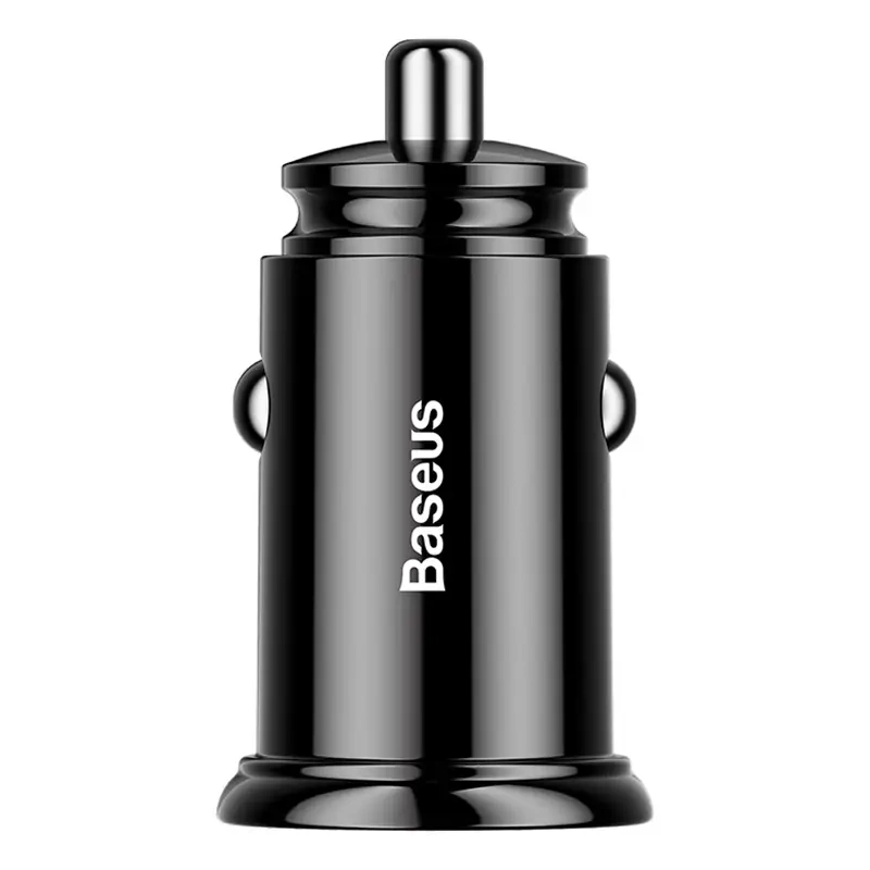 Baseus Circular 2xUSB QC3.0 5A 30W autós töltő (fekete)