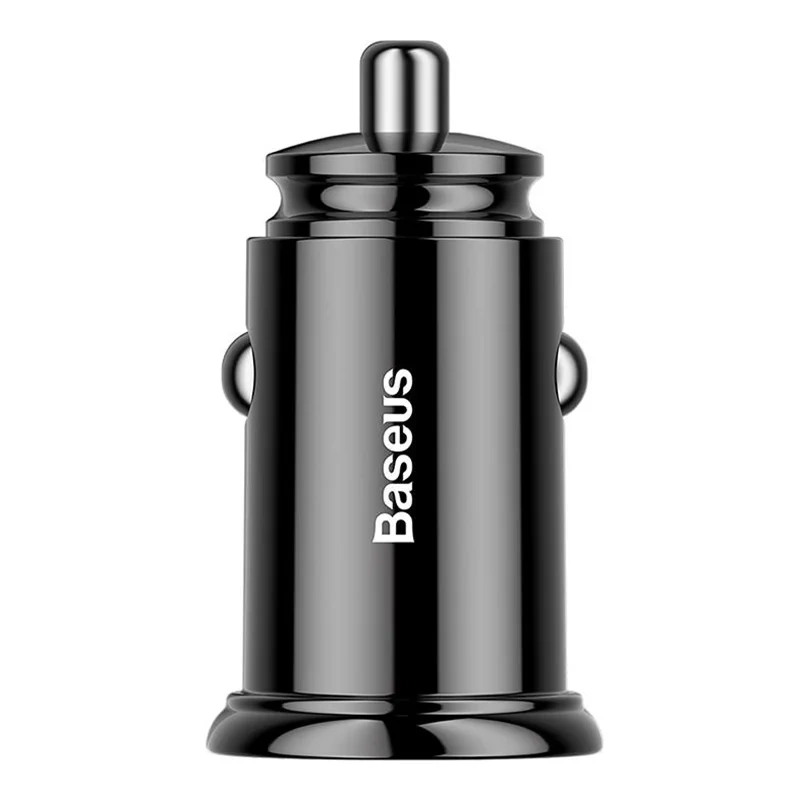 Baseus Circular PD QC4.0 + 5A 30W autós töltő (fekete)