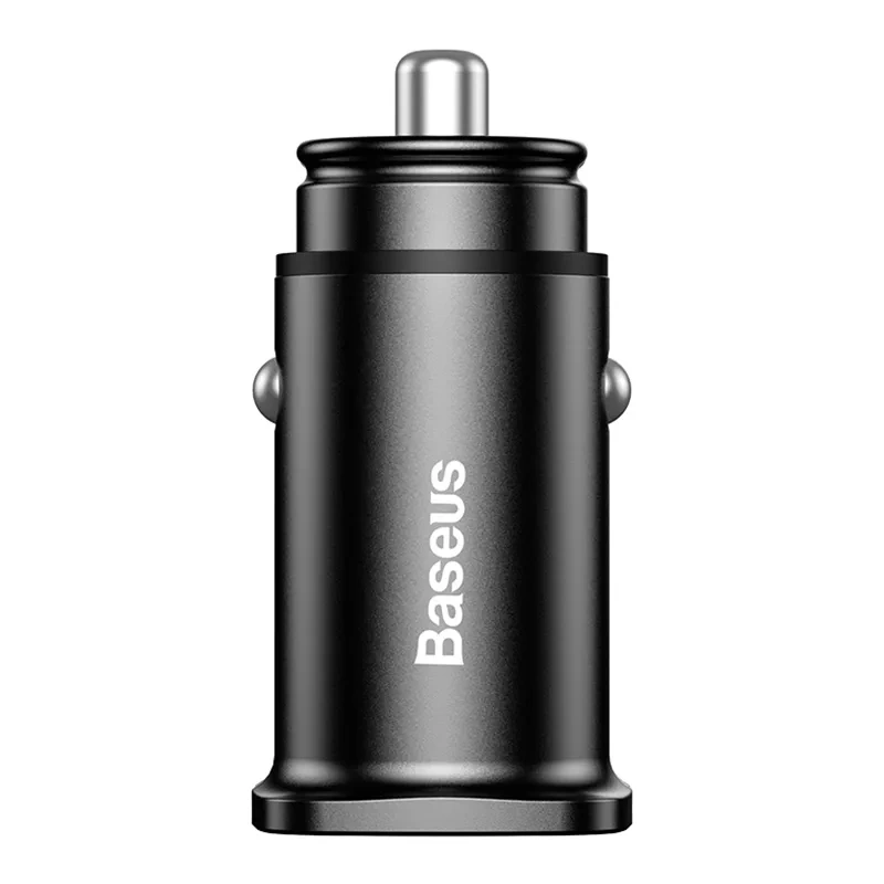 Baseus Square autós töltő 2xUSB QC3.0 5A 30W (fekete)