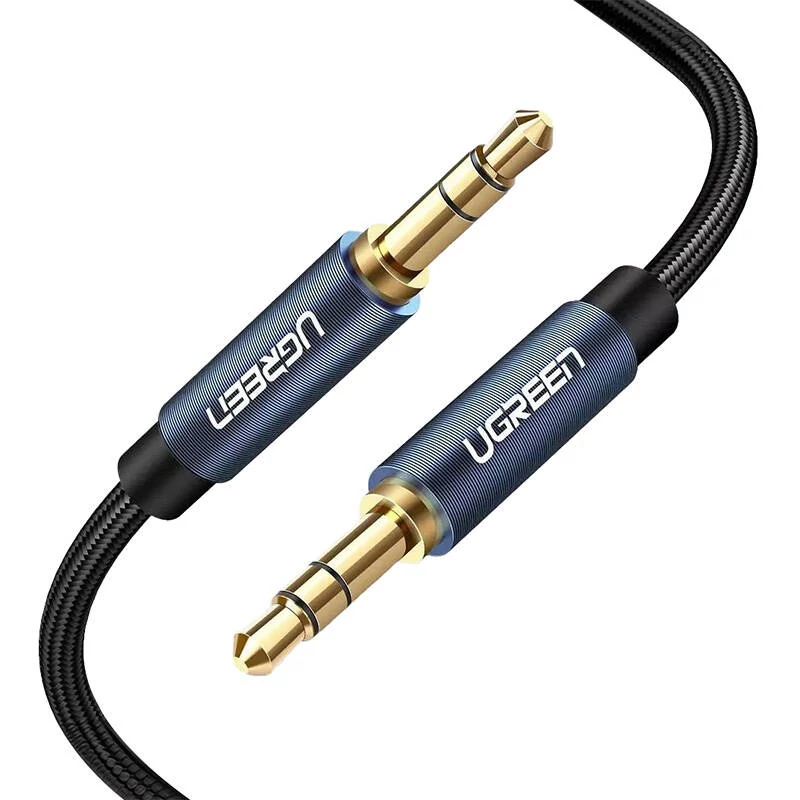 UGREEN AV122 3,5 mm-es AUX csatlakozó kábel, 2 méter, fekete