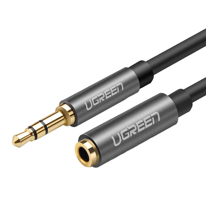 UGREEN AV118 3,5 mm-es Jack Audio Hosszabbító Kábel, 1,5 m (Fekete)