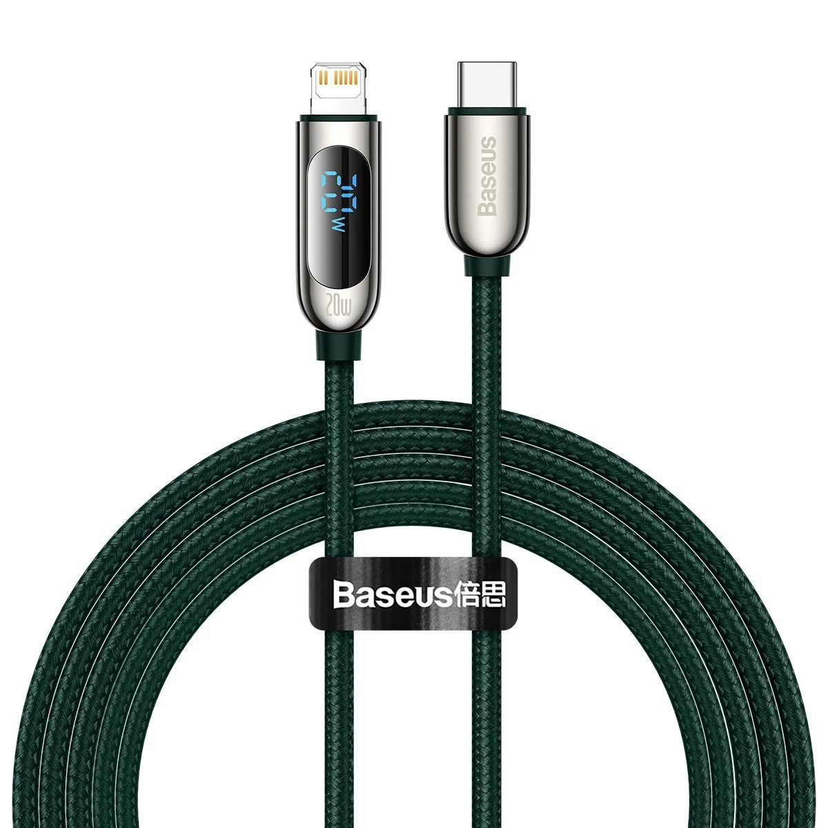 Baseus USB-C - Lightning kábel, PD 20W, 2 méter (zöld)