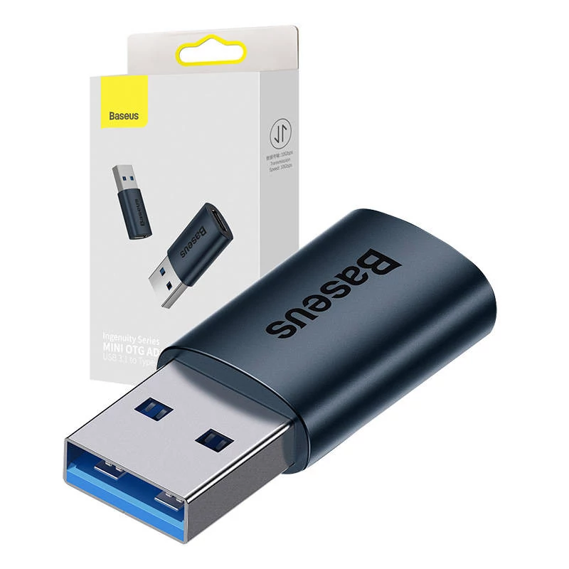 Baseus Ingenuity USB-A - USB-C OTG adapter (kék)