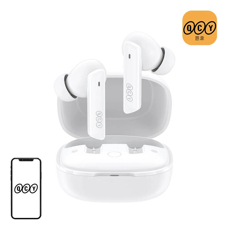 QCY HT05 True Wireless Fülhallgató, Aktív Zajszűréssel (fehér)