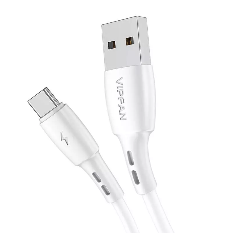 Vipfan Racing X05 USB-USB-C kábel, 3A, 3m (fehér)