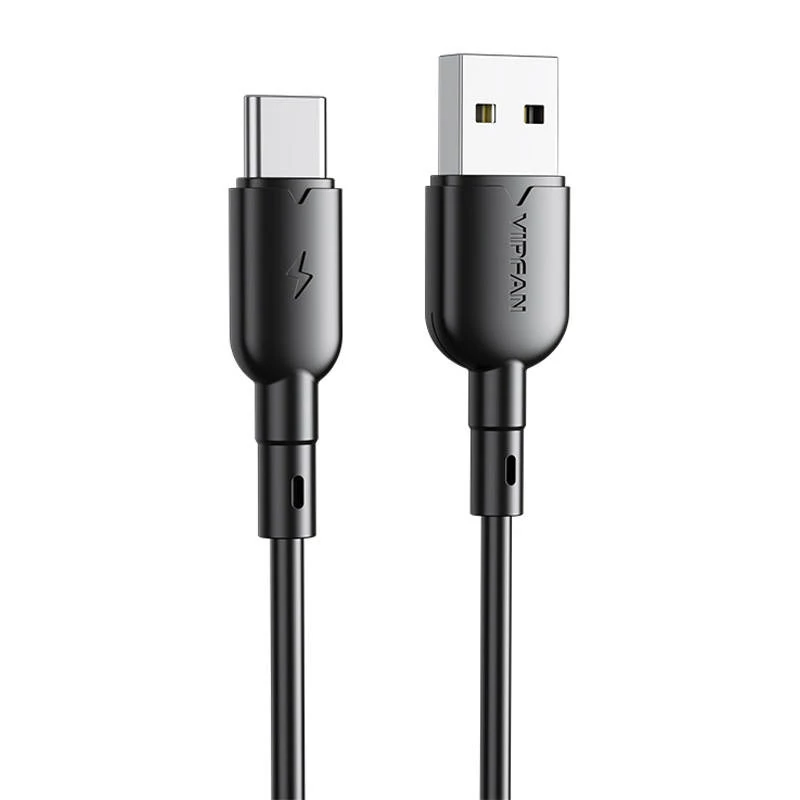 VFAN Colorful X11 USB és USB-C kábel , 3A, 1m (fekete)