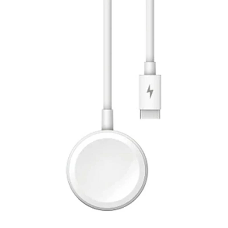 Joyroom S-IW002S 2 az 1-ben Indukciós Töltő Apple Watch-hoz és Lightning Csatlakozóval (Fehér), 1,5 Méter Hosszú