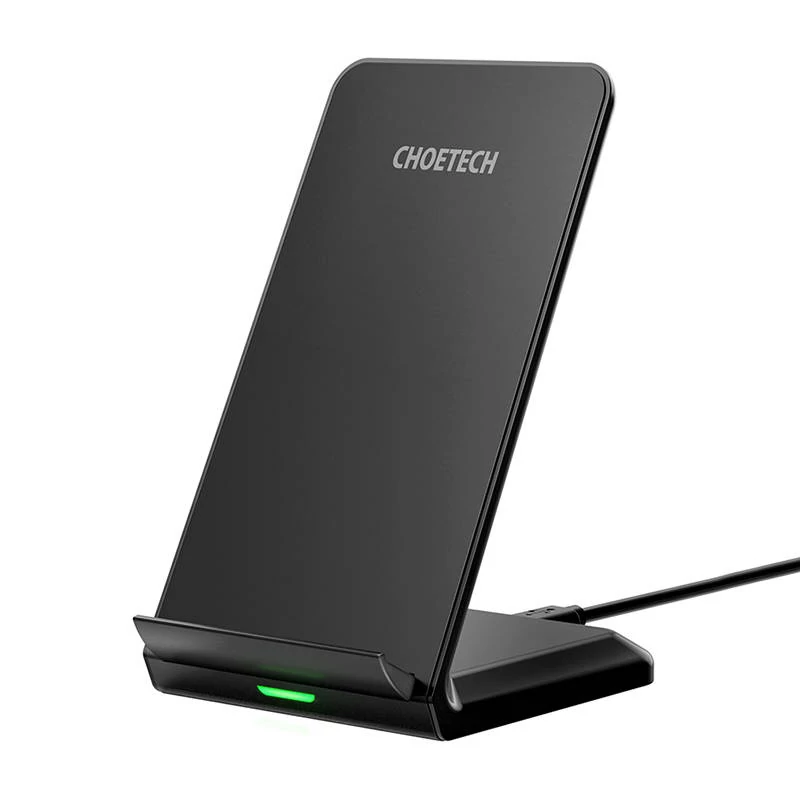Choetech 10W indukciós vezeték nélküli töltő állvánnyal (fekete)