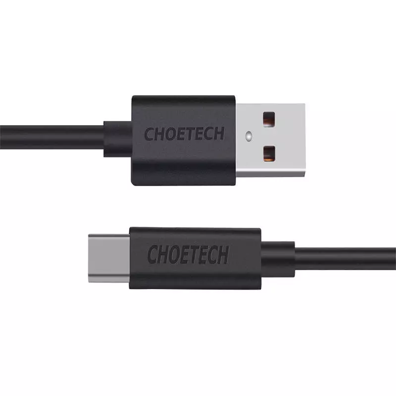 Choetech AC0002 USB A - USB-C kábel, 1 méter (fekete)