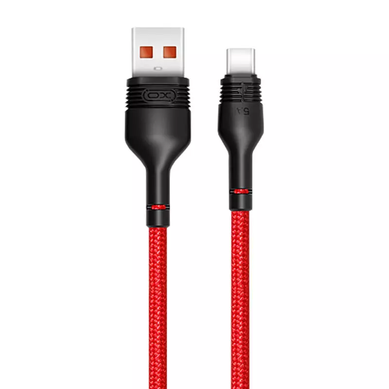 XO NB55 USB-A - USB-C kábel, 5A, 1 méter (piros)
