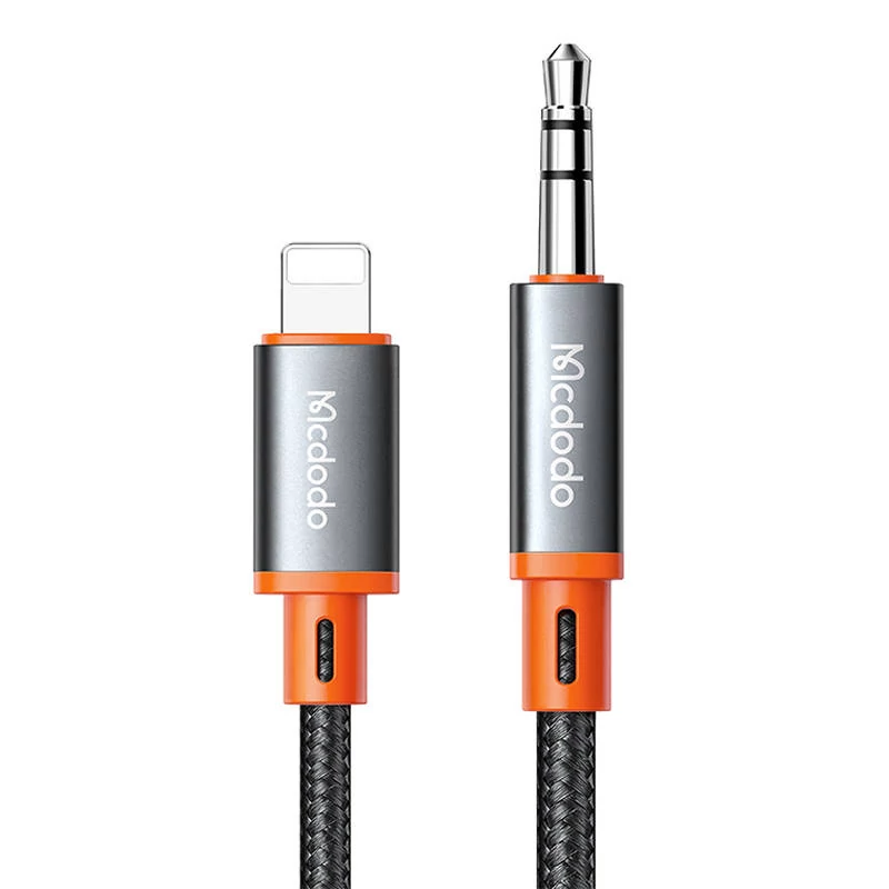 Mcdodo CA-0780 Lightning 3,5 mm-es AUX mini jack kábel, 1,2 m (fekete)