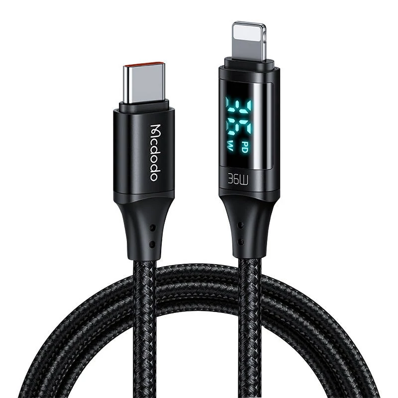 Mcdodo CA-1030 USB-C - Lightning kábel, 36W, 1.2m (fekete)