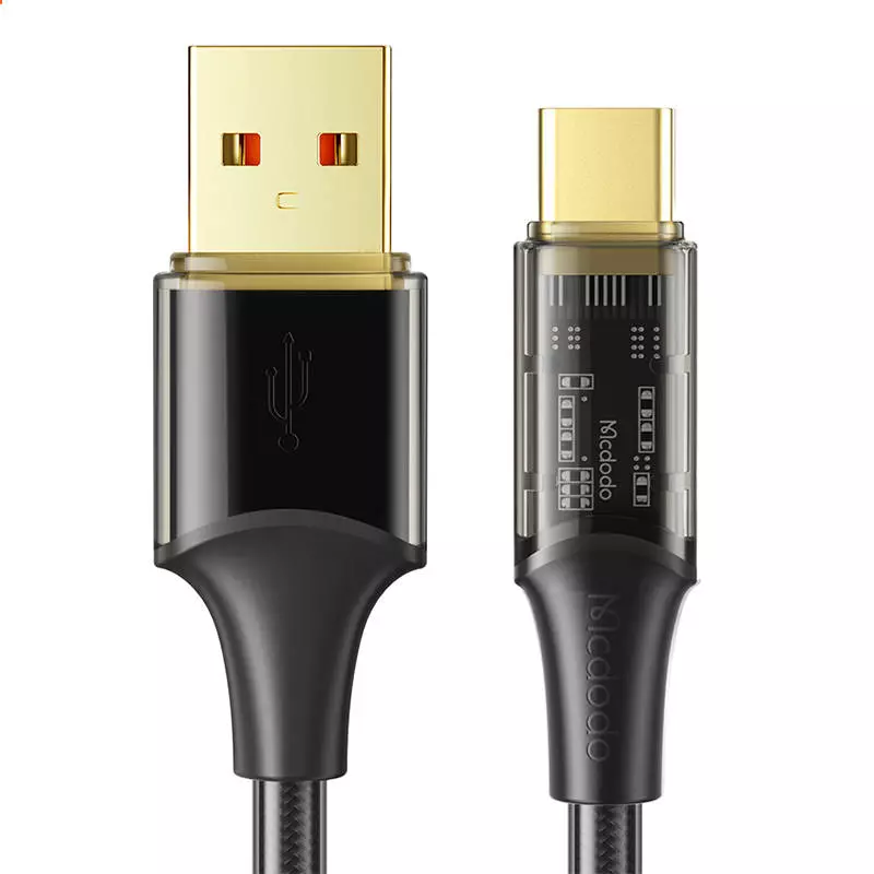 Mcdodo CA-2090 USB-A - USB-C töltő- és adatkábel, 6A, 1.2 méter, fekete