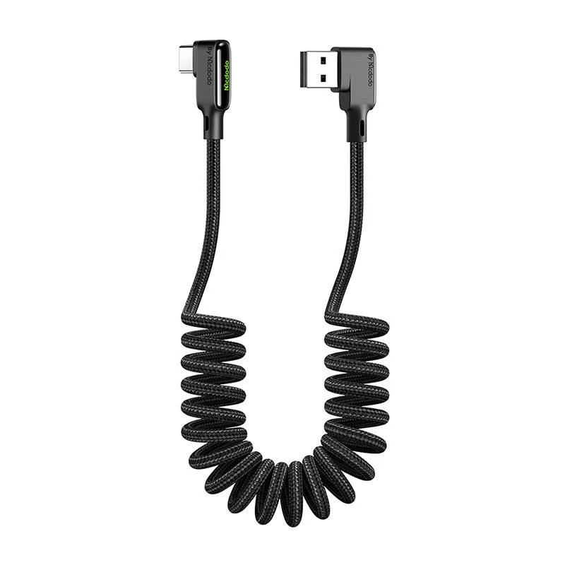 Mcdodo CA-7310 USB-C sarokcsatlakozós töltőkábel (1,8 méter, fekete)