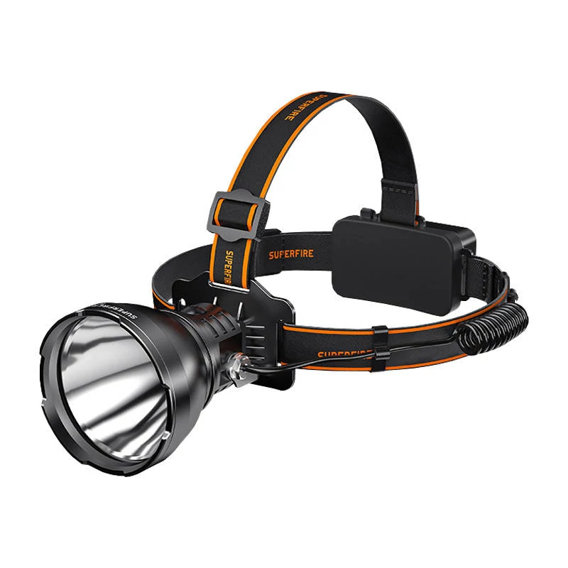 Superfire HL60 Fejlámpa, 2300 lumen, USB-C csatlakozó
