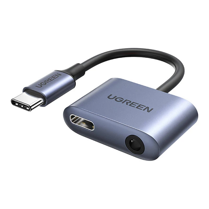 UGREEN CM231 USB-C - 3,5 mm-es mini jack audioadapter (szürke)