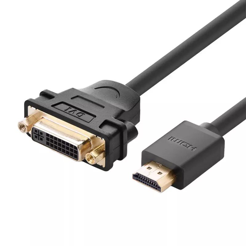 UGREEN HDMI - DVI-D adapter, 22 cm (fekete)