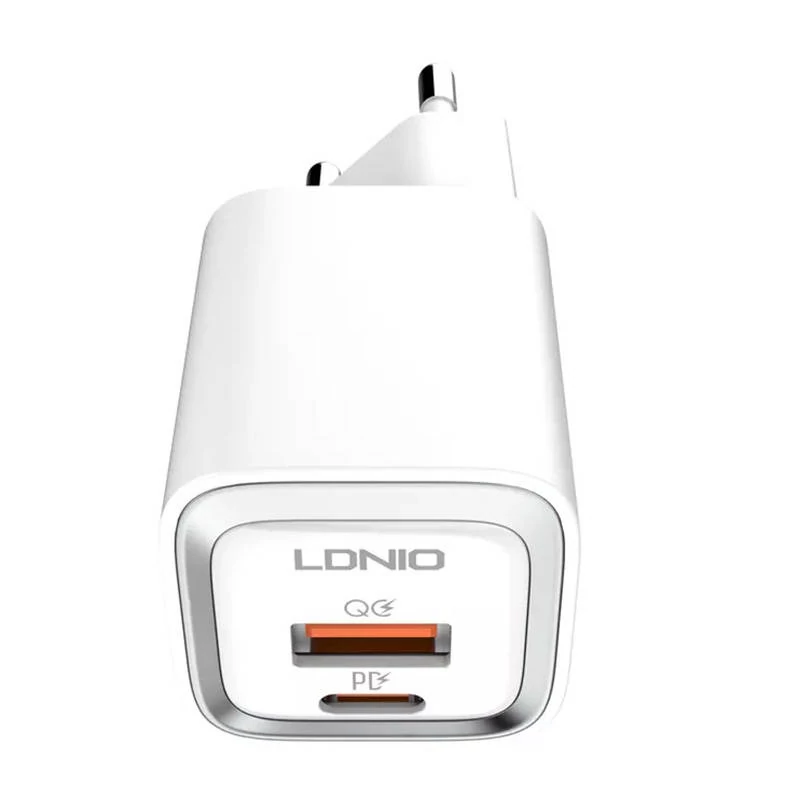 LDNIO A2318M USB, USB-C Falitöltő + USB-C - Lightning kábel