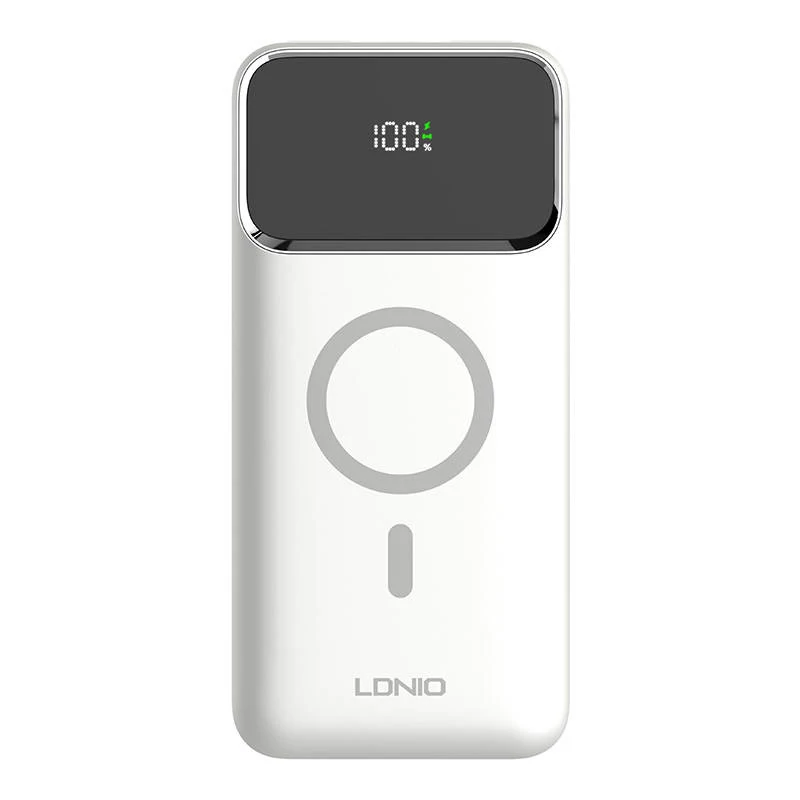 LDNIO PQ12 Powerbank, 15W, 10 000 mAh (fehér)