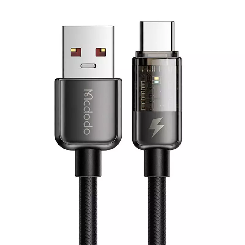 Mcdodo CA-3150 USB-C - USB-A kábel, 6A, 1,2 méter (fekete)