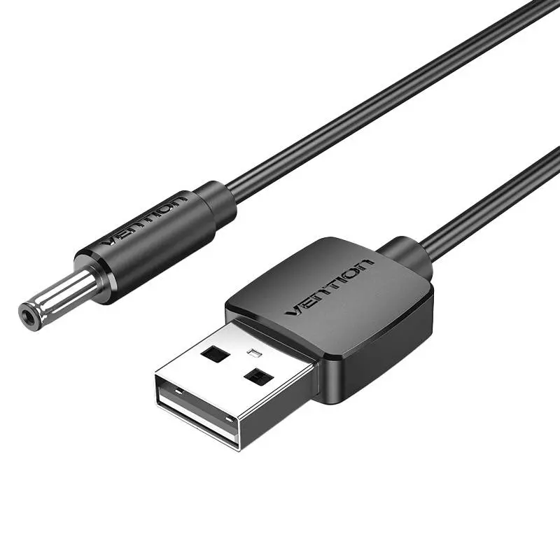 Vention CEXBG 5V 1,5m fekete USB-A - DC 3,5mm  kábel