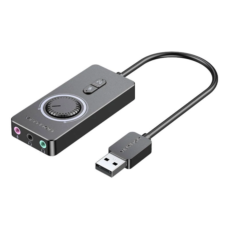 Vention CDRBF 1m külső USB 2.0 hangkártya (fekete)