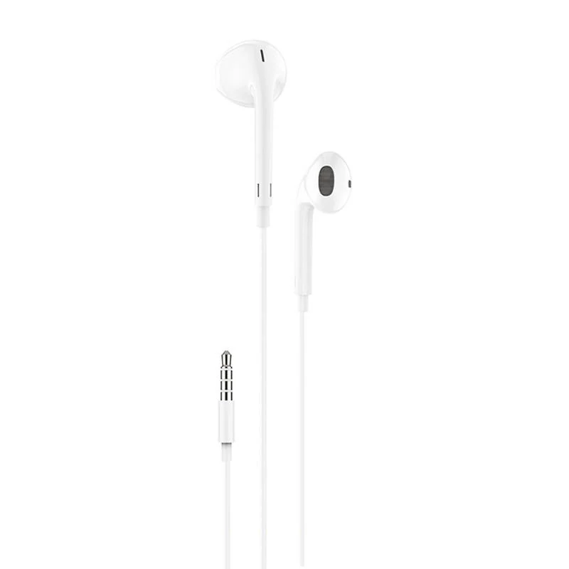 Foneng T34 vezetékes fülhallgató 3,5 mm-es jack dugóval és mikrofonnal (fehér)