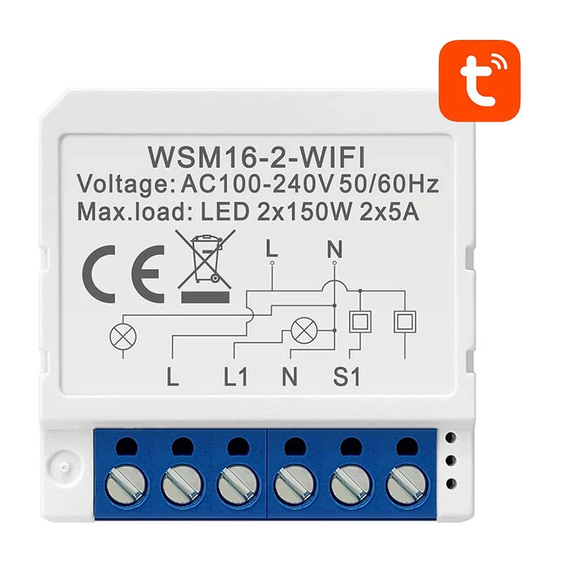 Avatto WSM16-W2 WiFi Okos Kapcsoló Modul