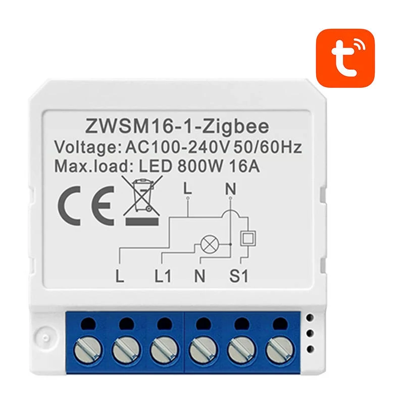 Avatto ZWSM16-W1 TUYA ZigBee okos kapcsoló modul