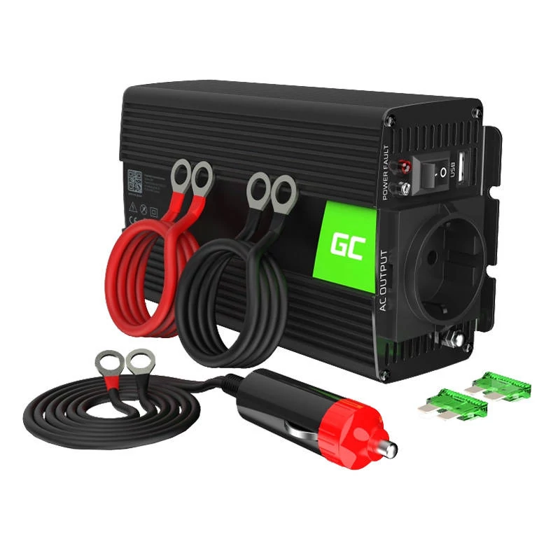 Green Cell Inverter 12V/230V 500W/1000W (módosított szinusz hullám) Feszültégátalakító