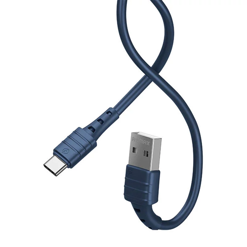 Remax Zeron USB-C töltőkábel, 1 méter, 2.4A (kék)