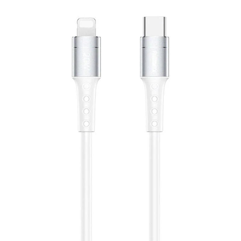 Remax Chaining USB-C - Lightning Adat- és Töltőkábel, 1 méter, 30W (fehér)