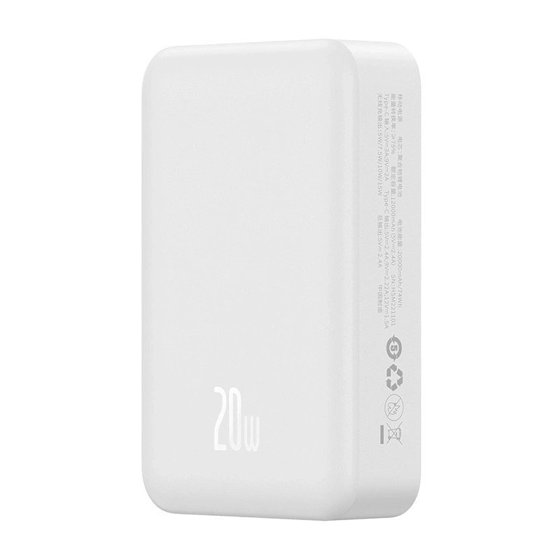 Baseus Magnetic Mini 20000mAh Powerbank USB-C 20W MagSafe (Fehér)