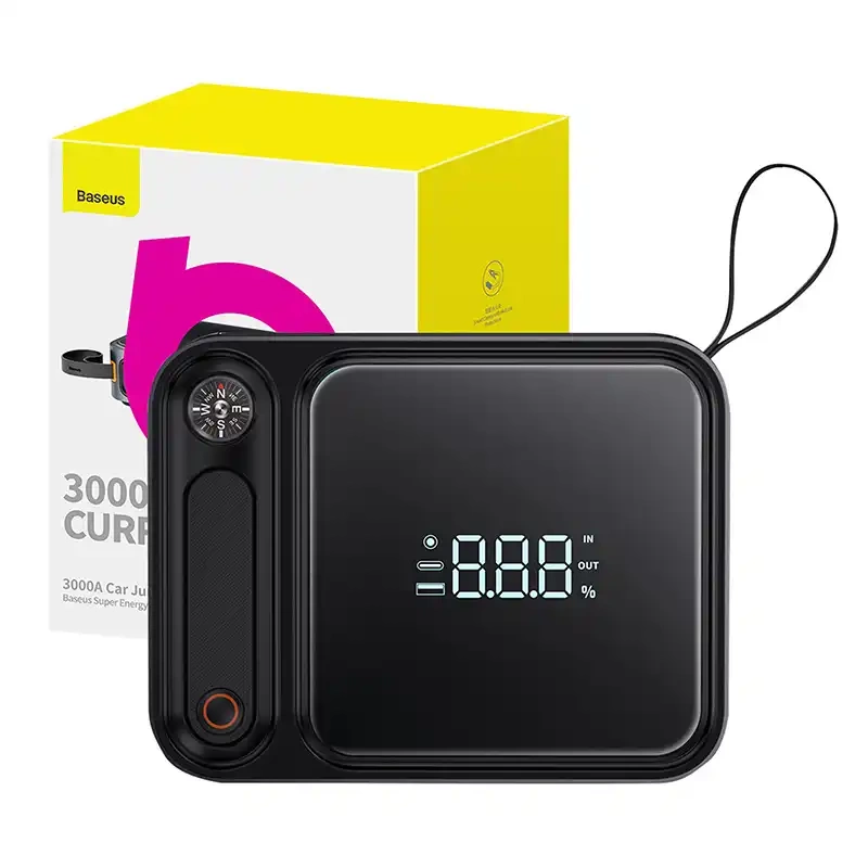 Baseus Super Energy Ultra Autóindító Powerbank (3000A, Fekete)