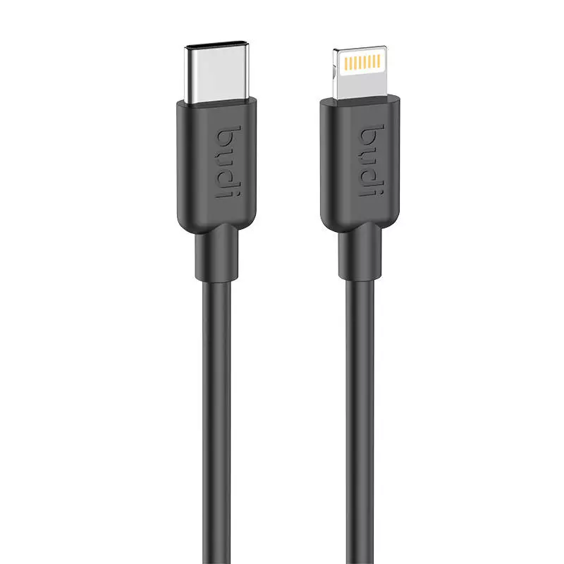Budi 230TL USB-C - Lightning kábel, 20W, 1,2 méter (fekete)
